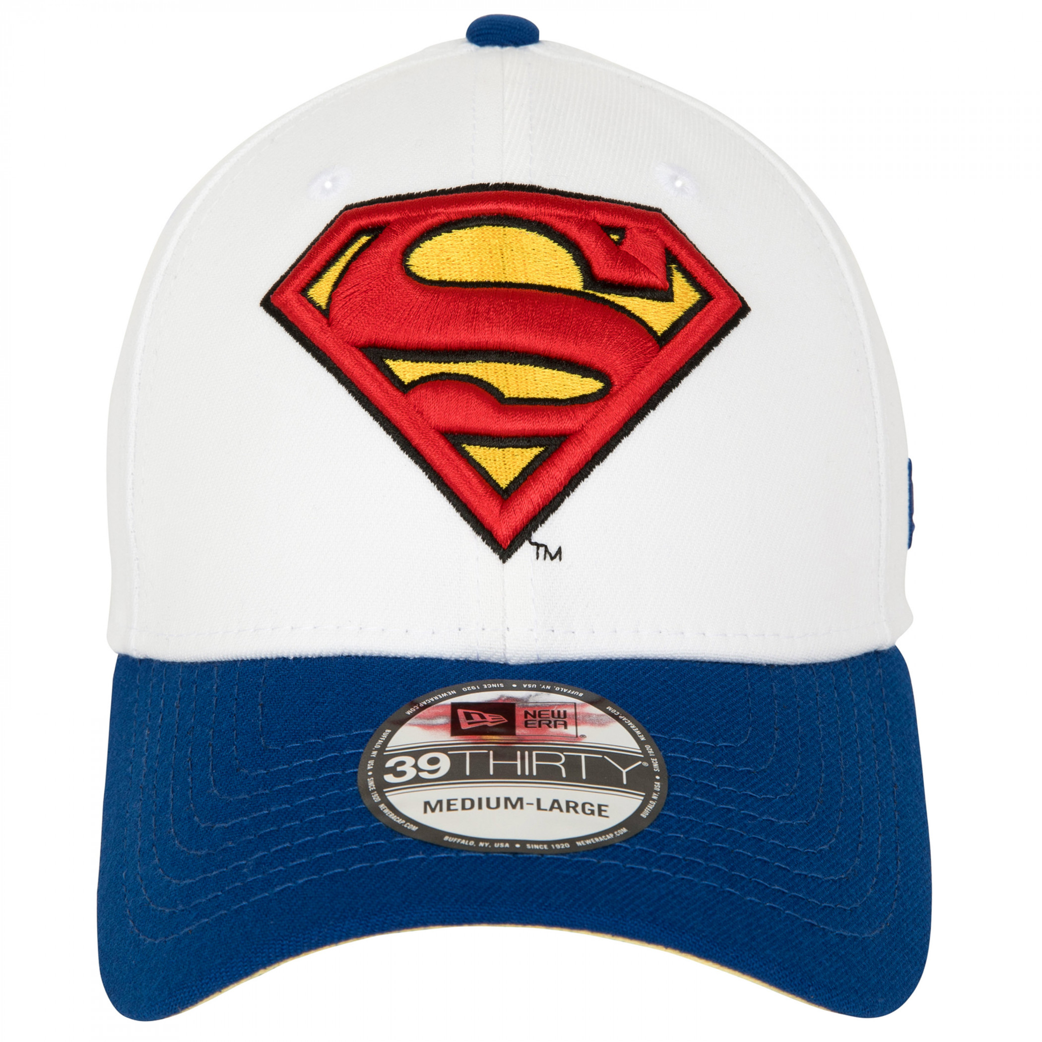Superman Logo Home Colors New Era 39Thirty Fitted Hat